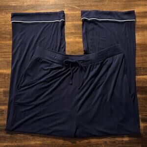 Cozy Earth Women’s Large Pants Bamboo Stretch Drawstring Lounge Pull On Pajama